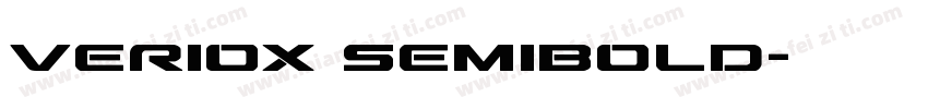 Veriox SemiBold字体转换